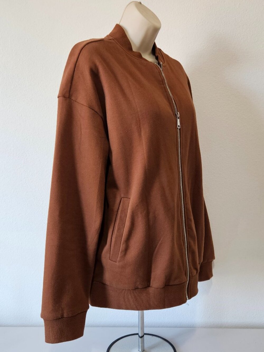 GeGekoko Drop Shoulder Oversized Full Zip Jacket - Picture 4 of 11